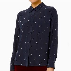 Rails Kate multi lightning bolt button down top